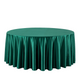 Premium Satin (Wrinkle-Resistant) 120" Round Tablecloth - Emerald Green
