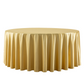 Premium Satin (Wrinkle-Resistant)  Round Tablecloth Gold Antique