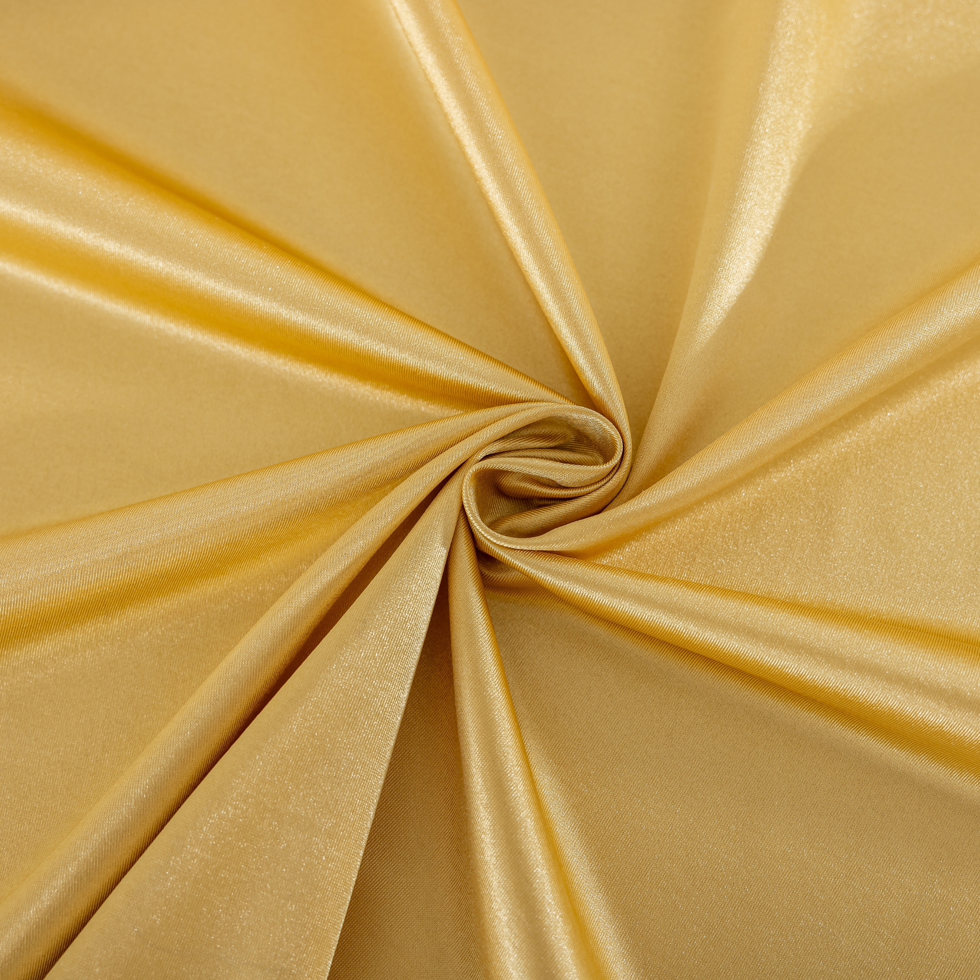 Premium Satin (Wrinkle-Resistant) 132" Round Tablecloth - Gold Antique