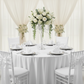 wedding celebration with Premium Satin (Wrinkle-Resistant) 120" Round Tablecloth - White 
