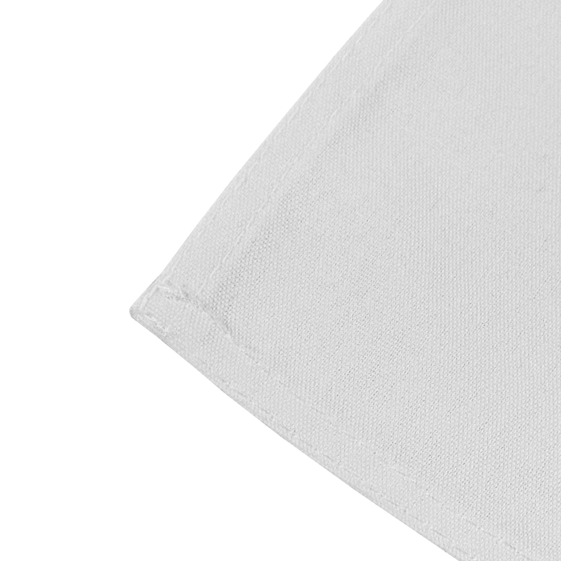 Premium Spun Polyester Napkin 20"x20" White corner close up