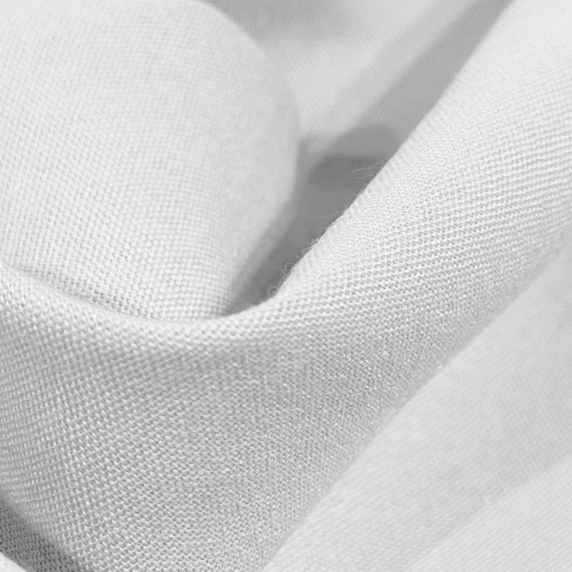 Premium Spun Polyester White fabric close up