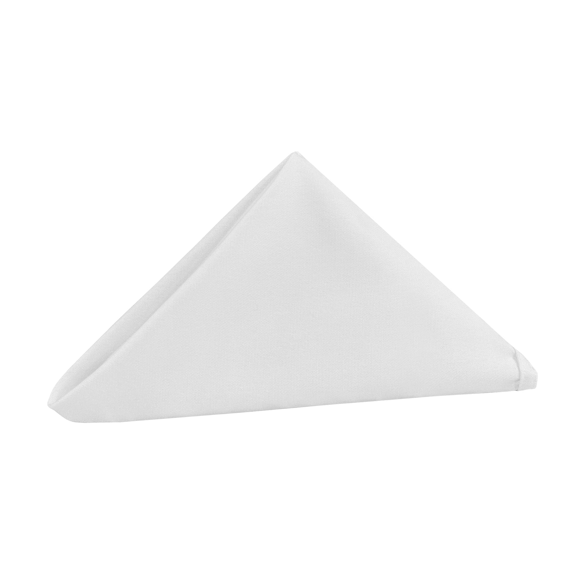 Premium Spun Polyester Napkin 20"x20" - White