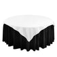 Premium Spun Polyester Square 90"x90" Overlay/Tablecloth White full view