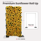 Premium Sunflower Wall Roll Up Backdrop 8ft x 4ft infographic showing pipe set sold separately
