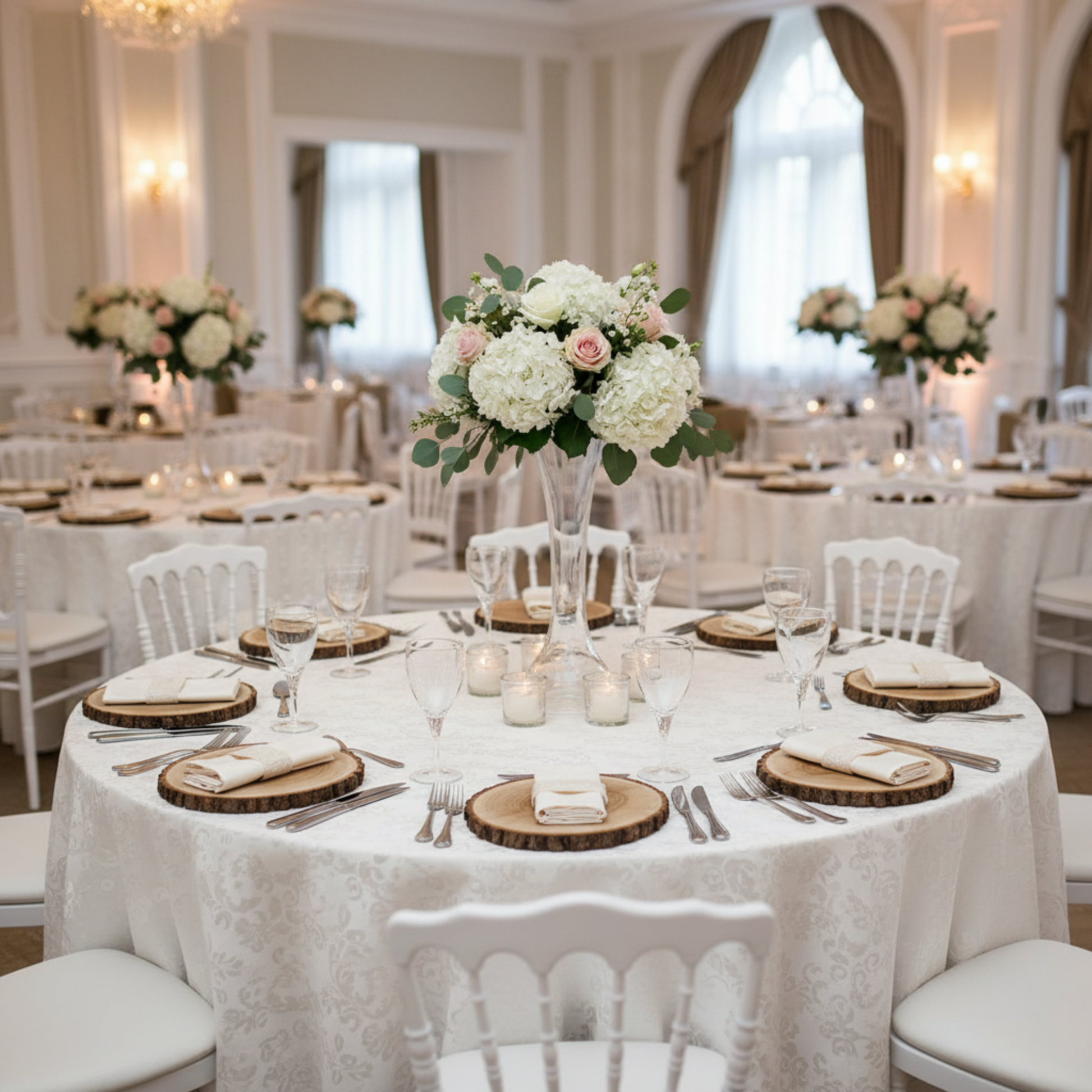 Light Ivory/Off White 17x17 Premium Polyester Napkin Indoor