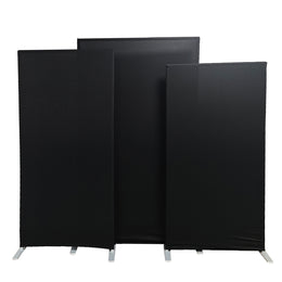 Spandex Arch Covers for Heavy Duty Rectangular Backdrop Frame 3pc/set - Black