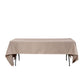Rectangular Premium Polyester Tablecloth 60"x126" Taupe front view