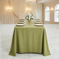 Rectangular Oblong Premium Polyester Tablecloth Moss Green