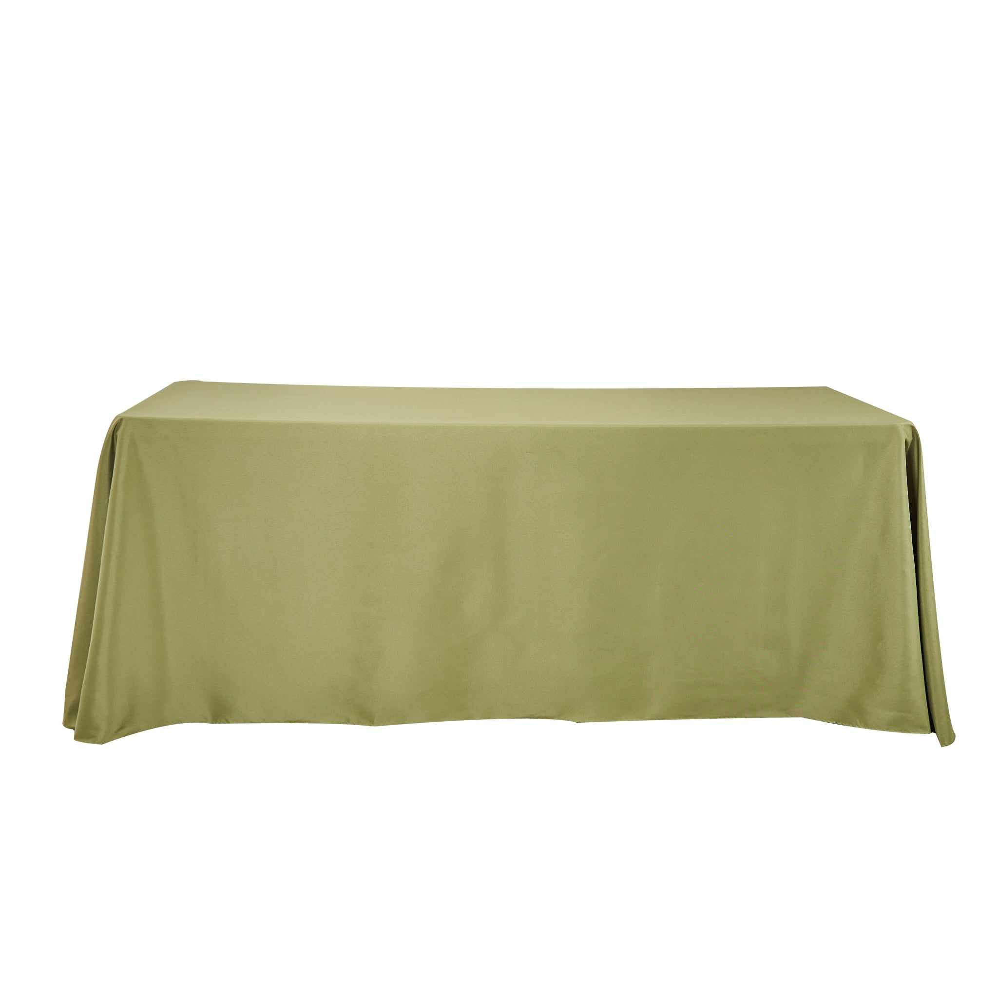 Rectangular Oblong Premium Polyester Tablecloth - Moss Green
