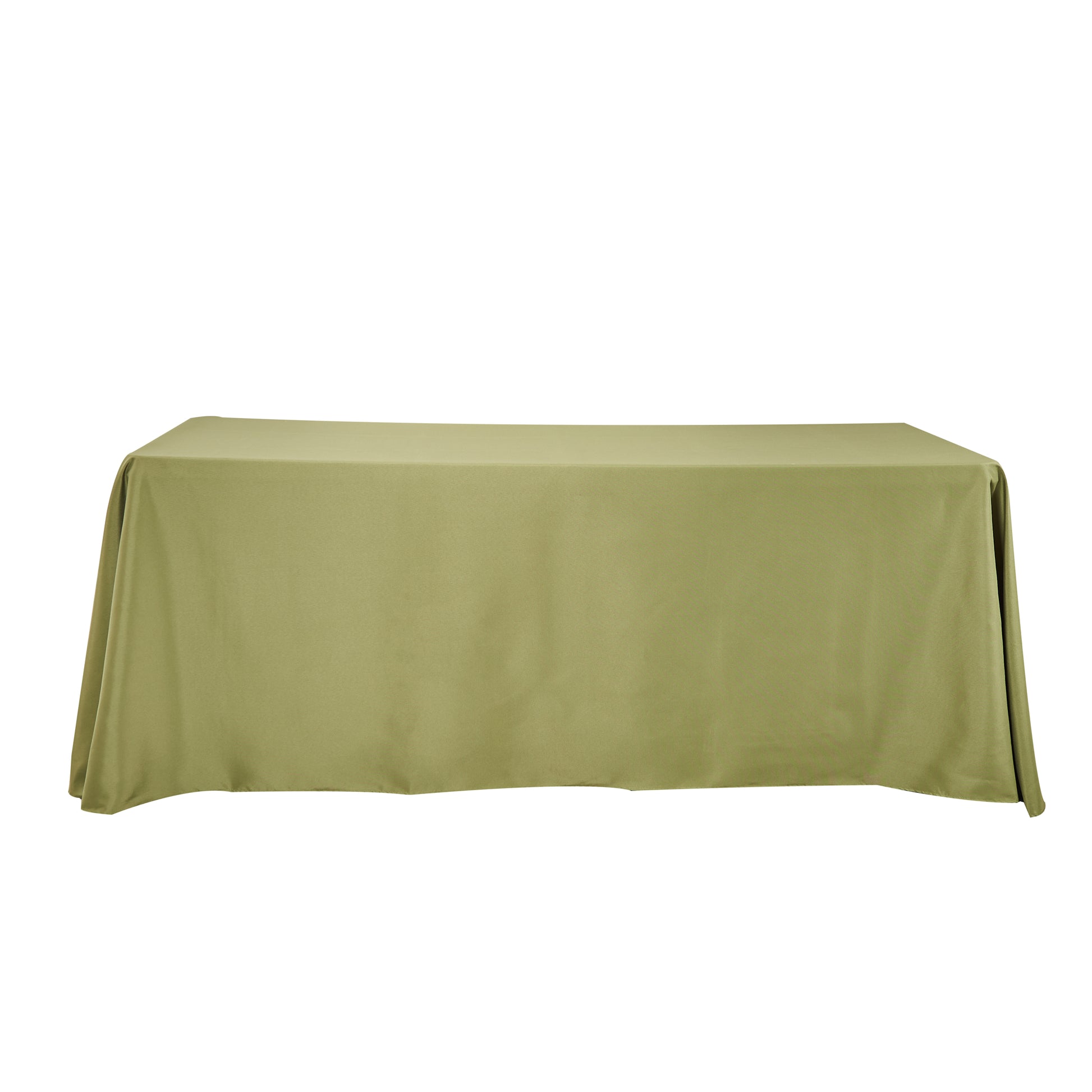Rectangular Oblong Premium Polyester Tablecloth - Moss Green