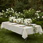 Rectangular Tablecloth 60"x84" Waterproof Vinyl Flannel Backing Checkered Design - Champagne