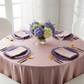 Reef Acrylic Charger Plate - Purple for bridal shower with blush napkin | blush tablecloth | wine goblets |  flower centerpiece