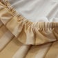 Ripple Spandex Covers for Trio Arch 4pc Champagne edge close up