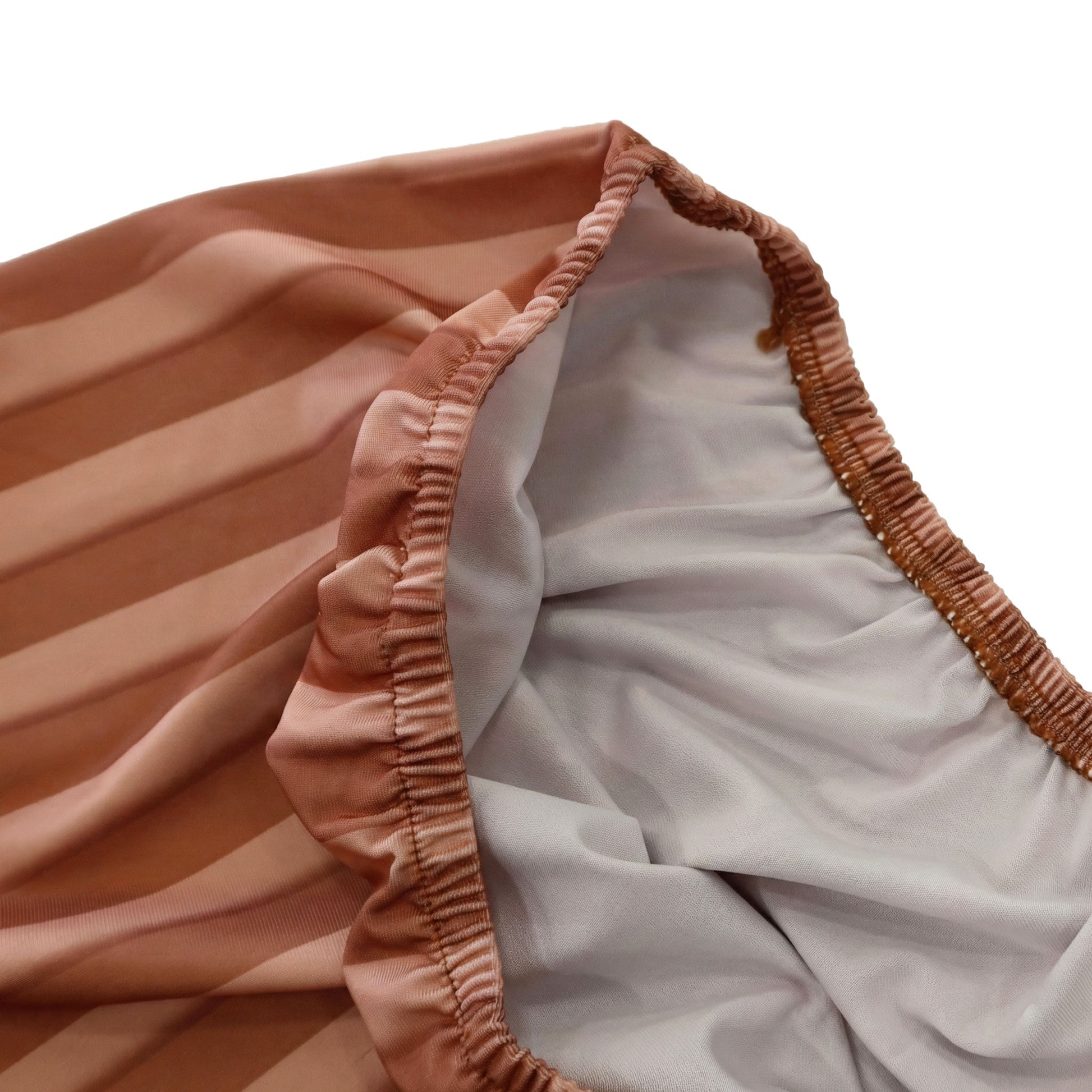 Ripple Spandex Covers for Trio Arch 4pc Mocha Brown inside edge finish