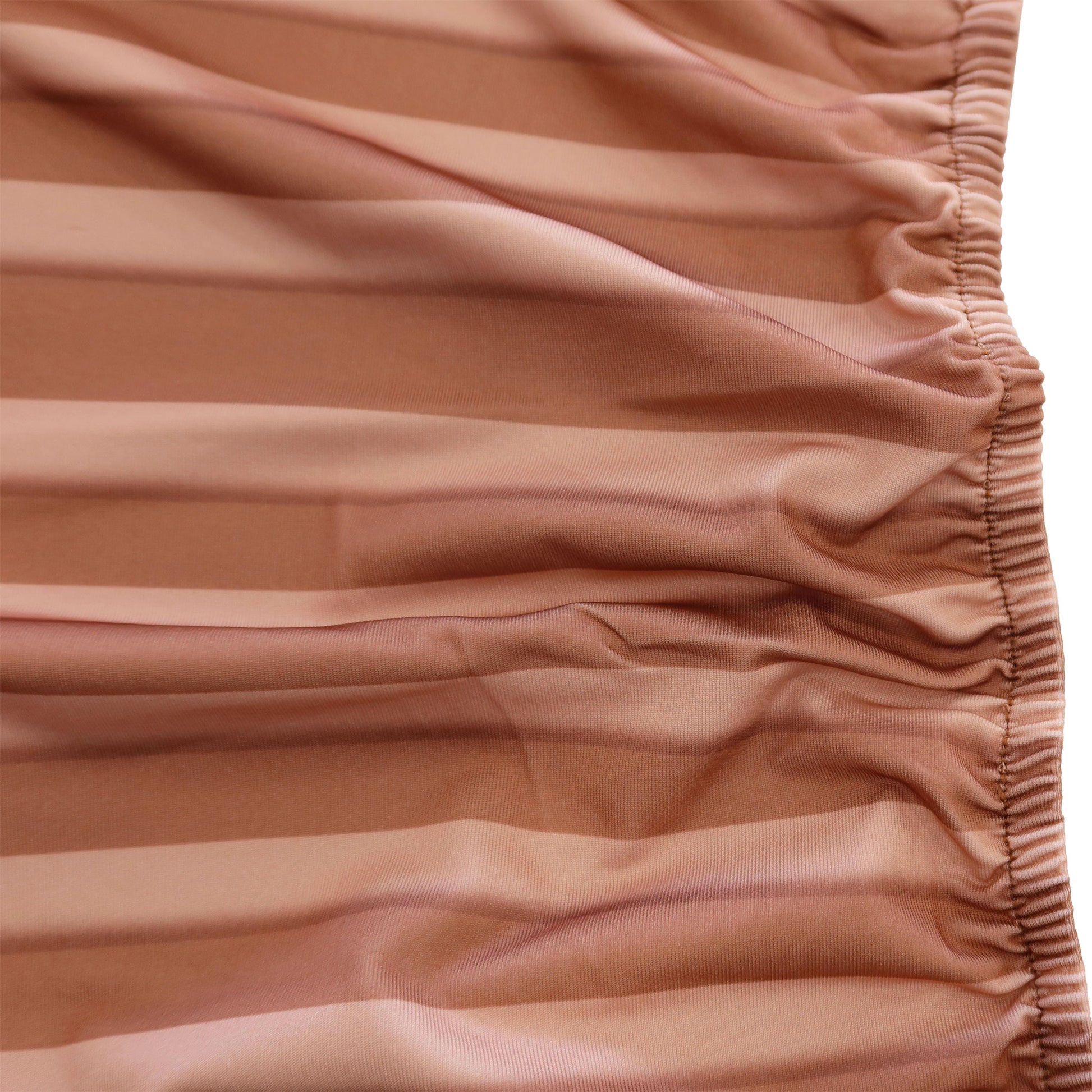 Ripple Spandex Covers for Trio Arch 4pc Mocha Brown edge finish