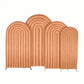 Ripple Spandex Covers for Trio Arch 4 pc - Mocha Brown