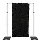 Roll up flower wall backdrop black on pipe set 