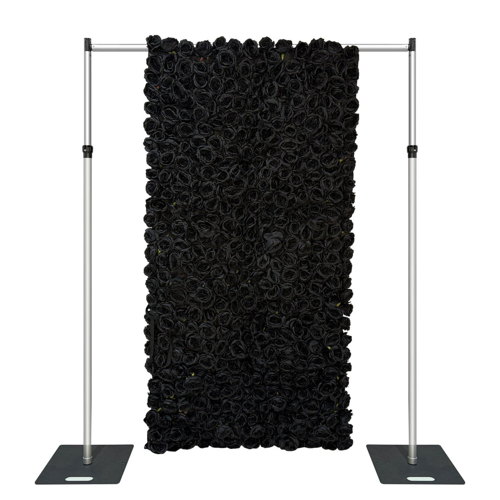 Black Roll-Up Flower Wall Backdrop 8ft x 4ft - CV Linens™