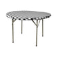 36 round elastic tabletop cover waterproof black side view