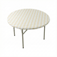 48 round elastic tabletop cover waterproof champagnetop view