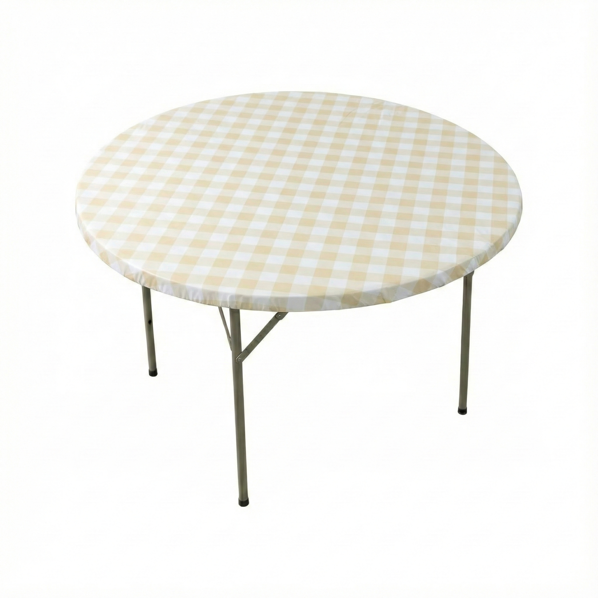 48 round elastic tabletop cover waterproof champagnetop view