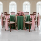 Round Premium Polyester 132" Tablecloth - Forest Green