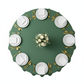 Round Premium Polyester 132" Tablecloth - Forest Green