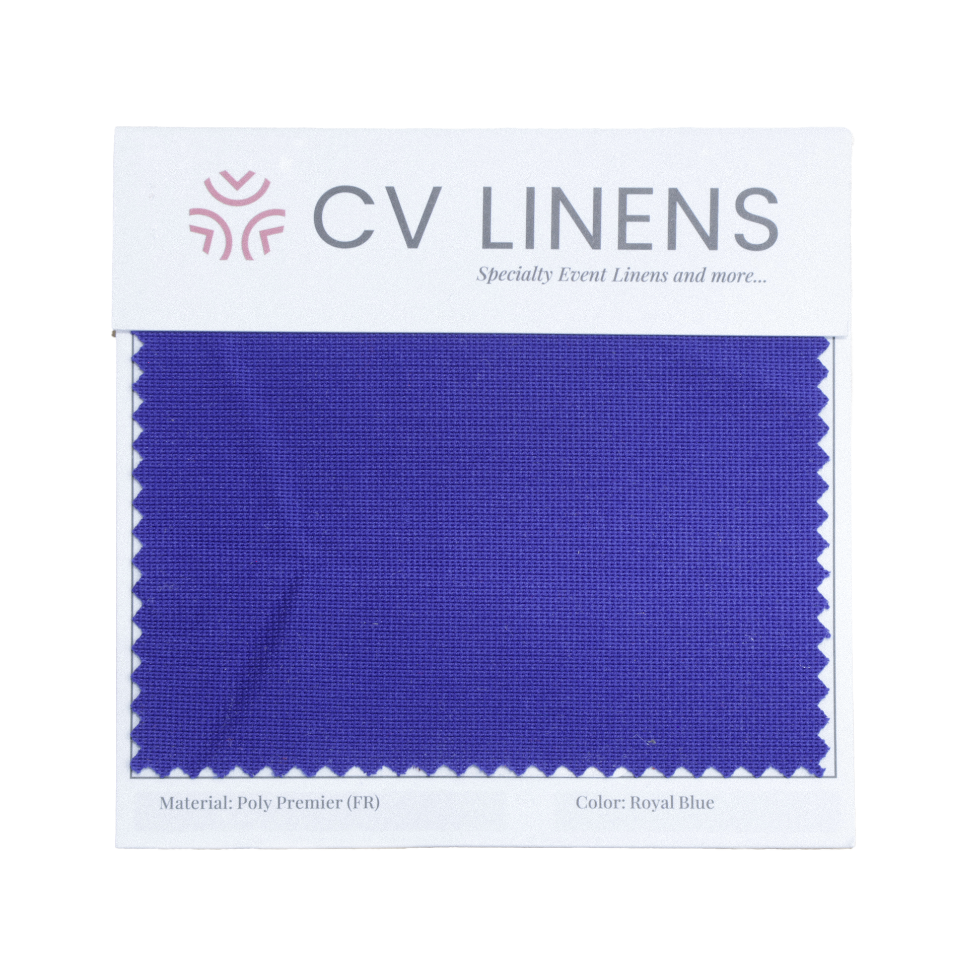 Royal Blue Poly Premier Swatch Card
