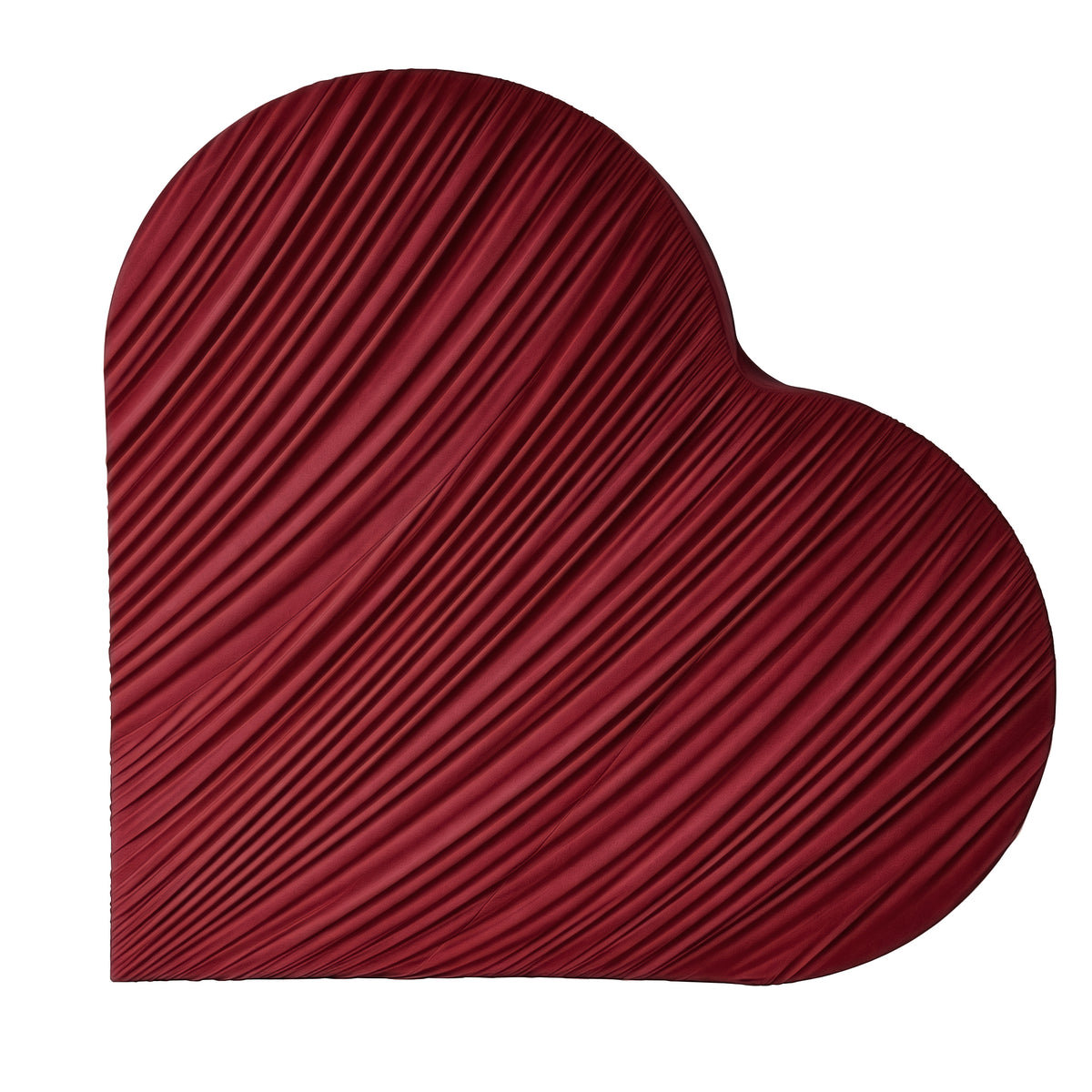 Ruched Spandex Cover for 3D Tilted Heart Backdrop Prop Stand - Apple Red - CV Linens