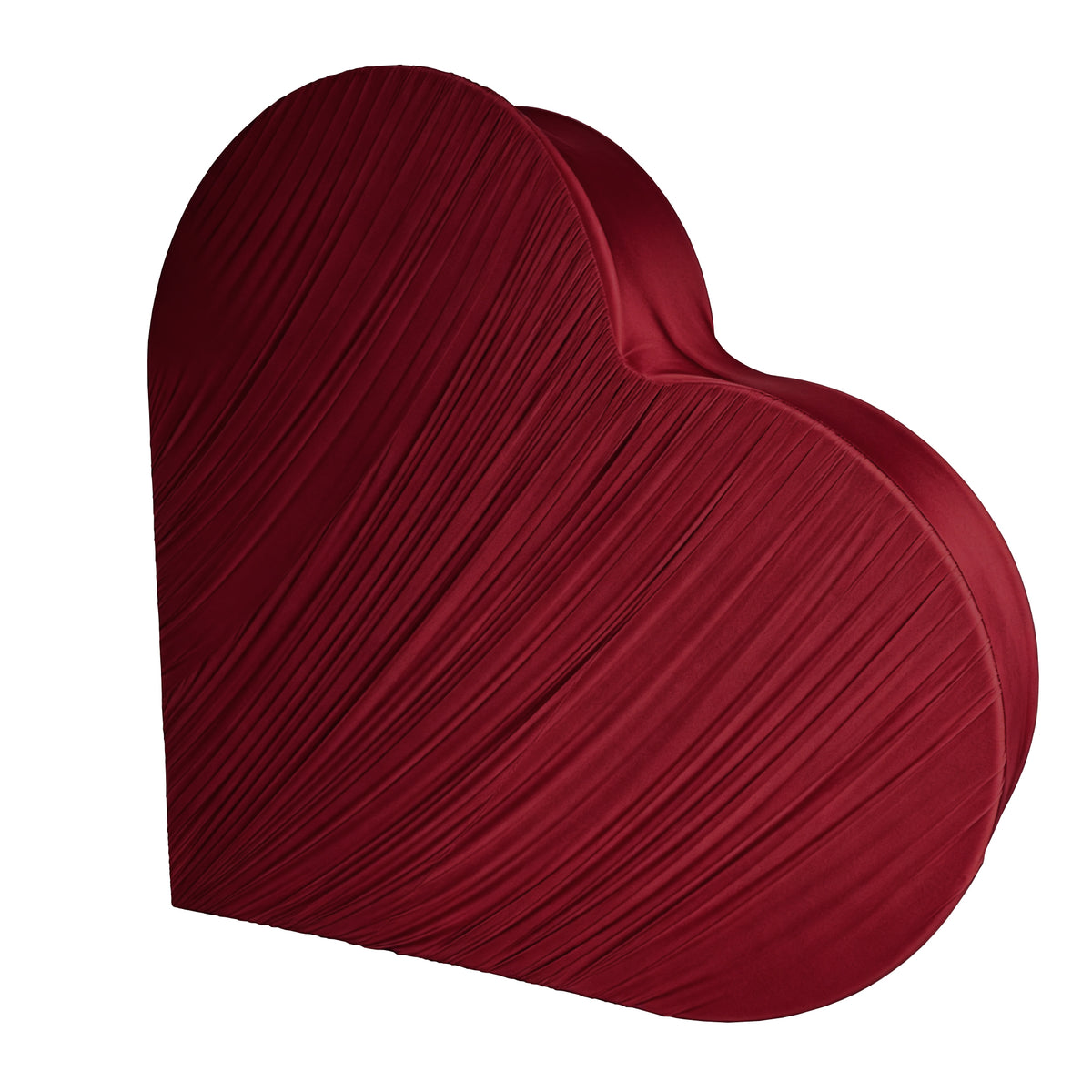 Ruched Spandex Cover for 3D Tilted Heart Backdrop Prop Stand - Apple Red - CV Linens