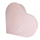 Ruched Spandex Cover for 3D Tilted Heart Backdrop Prop Stand - Pink - CV Linens