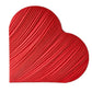 Ruched Spandex Cover for 3D Tilted Heart Backdrop Prop Stand - Red - CV Linens