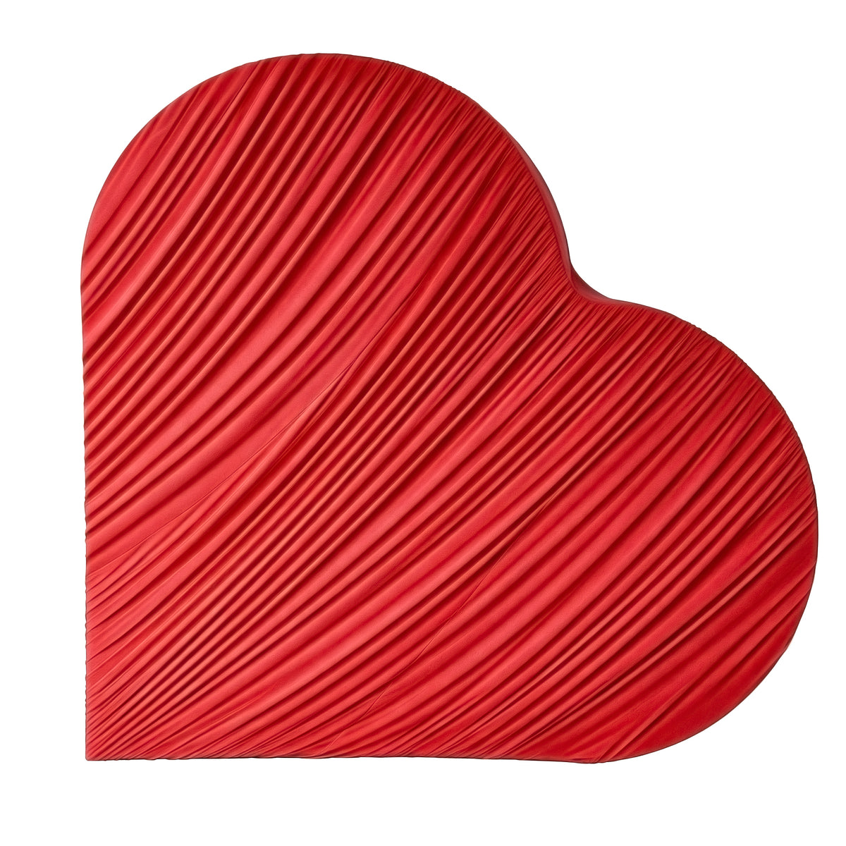 Ruched Spandex Cover for 3D Tilted Heart Backdrop Prop Stand - Red - CV Linens