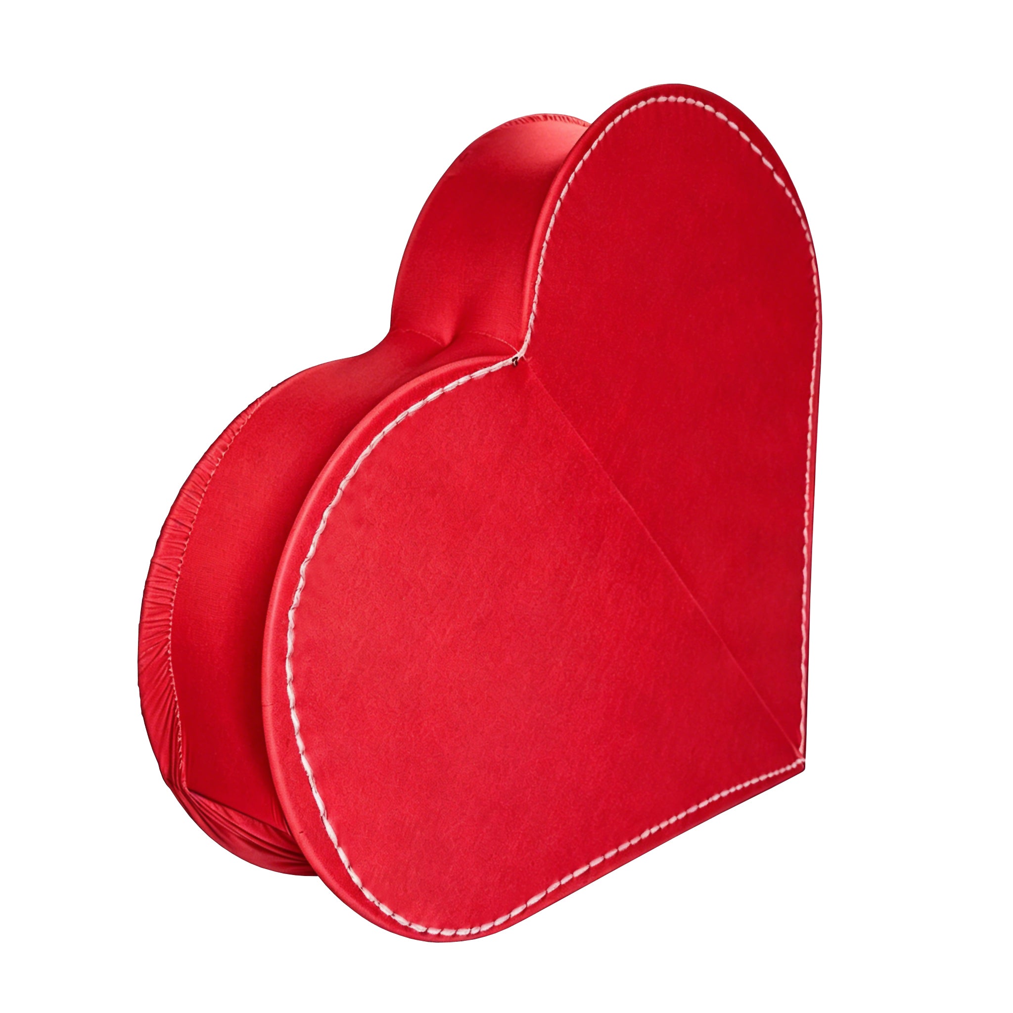 Ruched Spandex Cover for 3D Tilted Heart Backdrop Prop Stand - Red - CV Linens