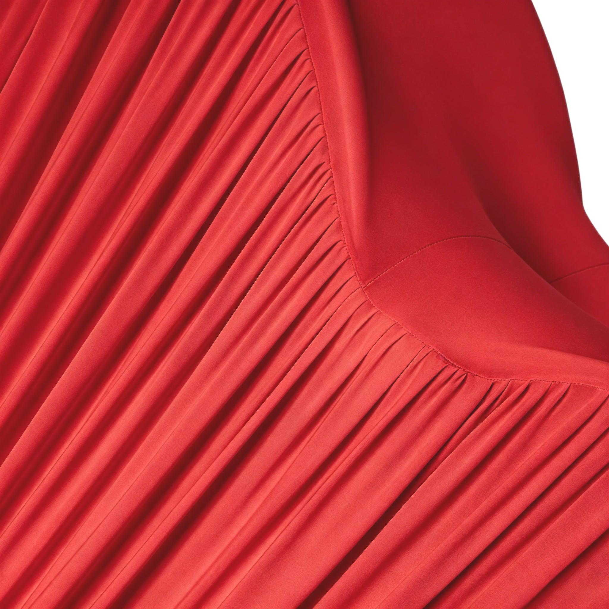 Ruched Spandex Cover for 3D Tilted Heart Backdrop Prop Stand - Red - CV Linens