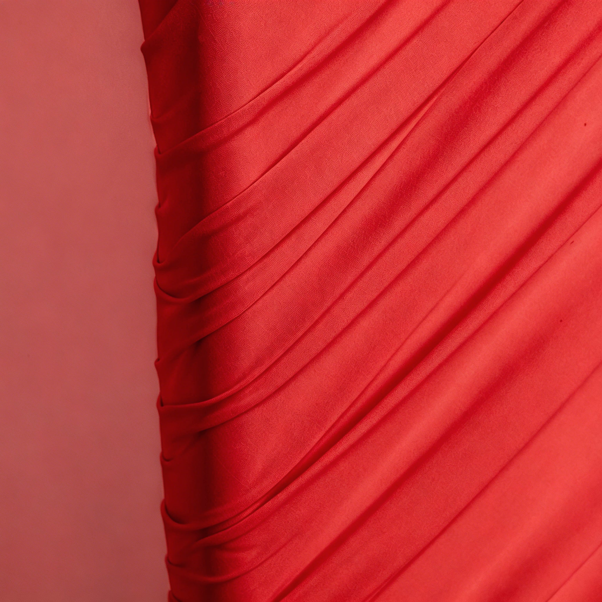 Ruched Spandex Cover for 3D Tilted Heart Backdrop Prop Stand - Red - CV Linens