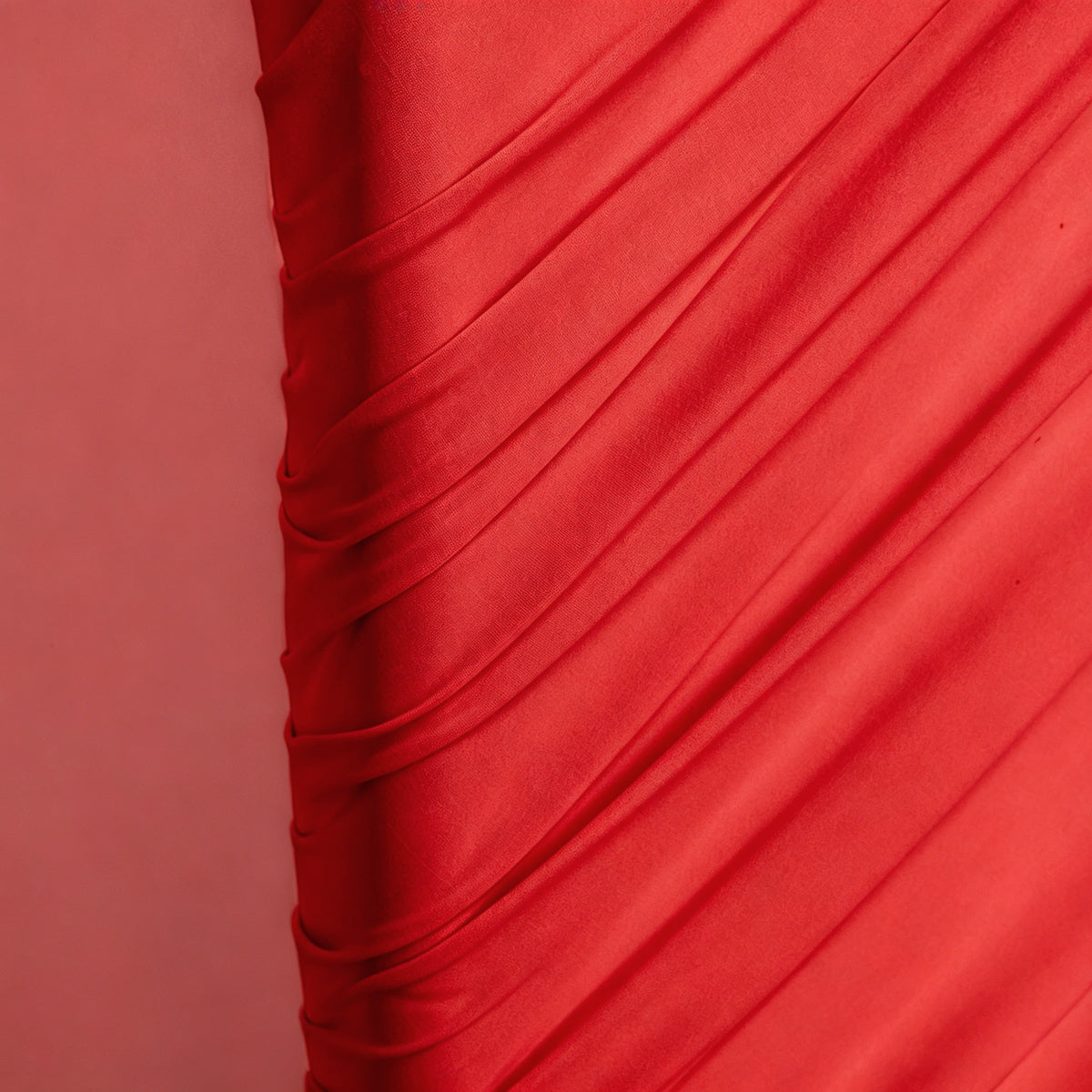Ruched Spandex Cover for 3D Tilted Heart Backdrop Prop Stand - Red - CV Linens