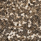 Glitz Ruffle Sequin Spandex fabric Champagne close up