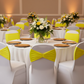 Ruffled Spandex Chair Band - Bright Yellow