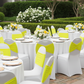 Ruffled Spandex Chair Band - Bright Yellow
