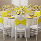 Ruffled Spandex Chair Band - Bright Yellow