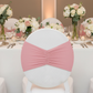 Ruffled Spandex Chair Band - Dusty Rose/Mauve 