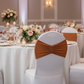 Ruffled  Spandex Chair Band - Terracotta