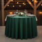 Satin 108" Round Tablecloth - Forest Green