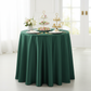 Satin 108" Round Tablecloth - Forest Green