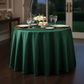 Satin 108" Round Tablecloth - Forest Green