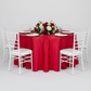 Satin 108" Round Tablecloth - Red