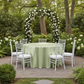 Satin 108" Round Tablecloth - Sage Green