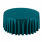 Satin 120" Round Tablecloth Peacock
